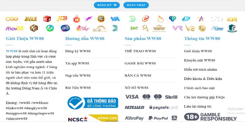 Vì sao nên chọn ww88 để lập tài khoản chơi cá cược