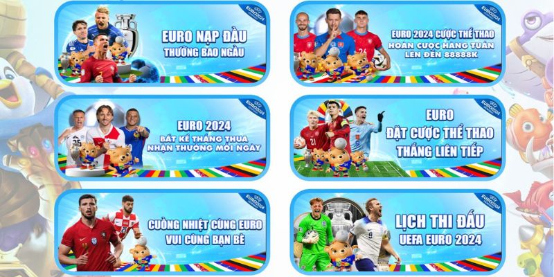 Combo khuyến mãi WW88 thể thao chào đón Euro 2024