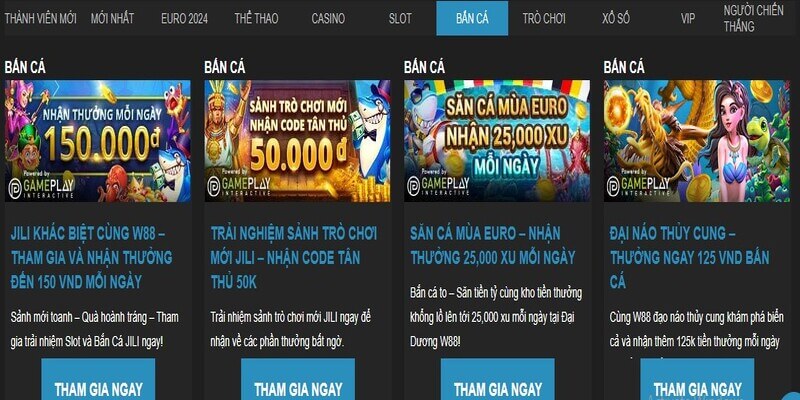 Sảnh game này với nhiều ưu đãi hấp dẫn